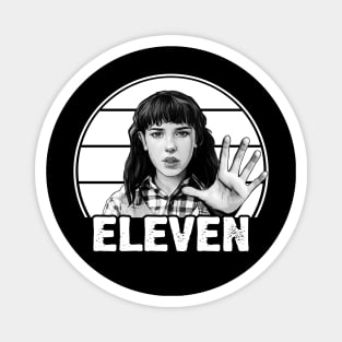 Eleven Stranger Things!! BW Magnet